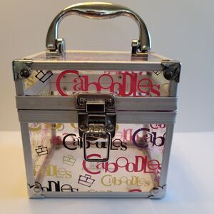 VTG Caboodles Acrylic Clear Case Small. 4"x5"  Spell Out
